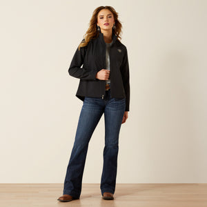 Ariat Women's Ariat Logo Softshell Jacket, Black/Southwest Minimal Print