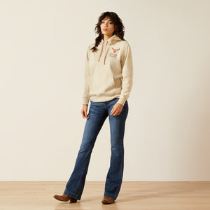 Ariat Women's Stitch Hoodie, Oyster Grey