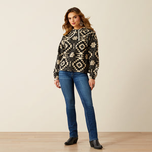 Ariat Women's Essential Hoodie, Black Southwest Print