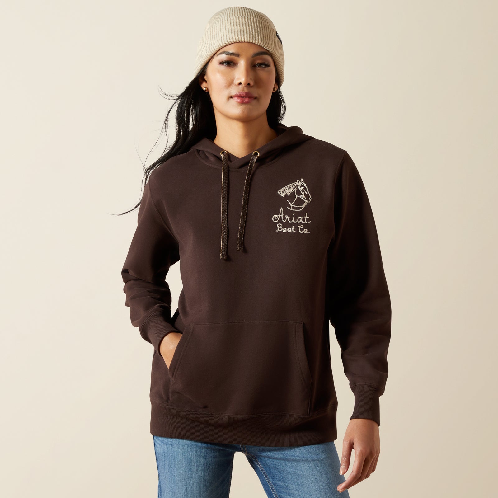 Ariat Women's Stitch Hoodie, Mole