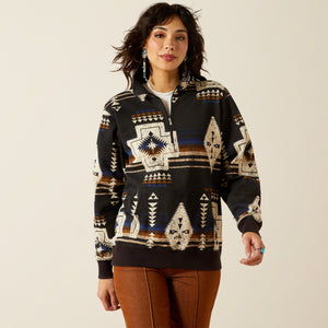 Ariat Women's Sienna 1/2 Zip Sweatshirt, Thornstone Print