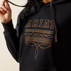 Ariat Women's Booted Logo Hoodie, Black