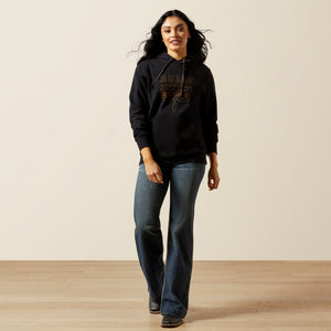 Ariat Women's Booted Logo Hoodie, Black
