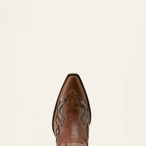 Ariat Women's Heritage Bliss X Toe Western Boot, Dark Tan