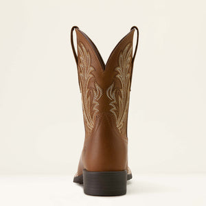 Ariat Women's Round Up Filly Wide Square Toe Western Boot, Sorrel Crunch