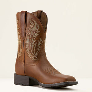 Ariat Women's Round Up Filly Wide Square Toe Western Boot, Sorrel Crunch