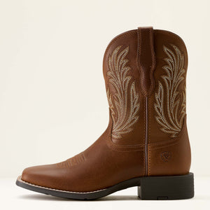 Ariat Women's Round Up Filly Wide Square Toe Western Boot, Sorrel Crunch