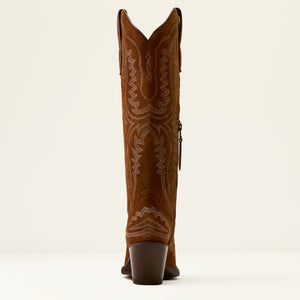 Ariat Women's Casanova X Toe Western Boot, Oiled Tan Suede