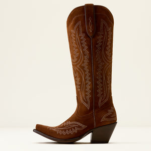 Ariat Women's Casanova X Toe Western Boot, Oiled Tan Suede