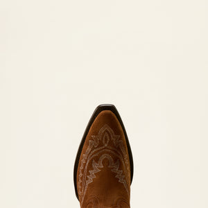 Ariat Women's Casanova X Toe Western Boot, Oiled Tan Suede