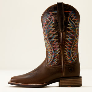 Ariat Women's Monte Vista Wide Square Toe Western Boot, Wicker