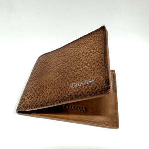 Cuadra Men's Bifold Shark Wallet, Brown