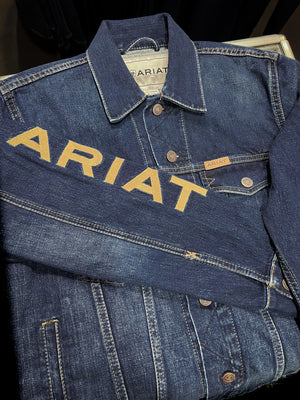 Ariat Men's Denim Team Trucker Jacket, Richford