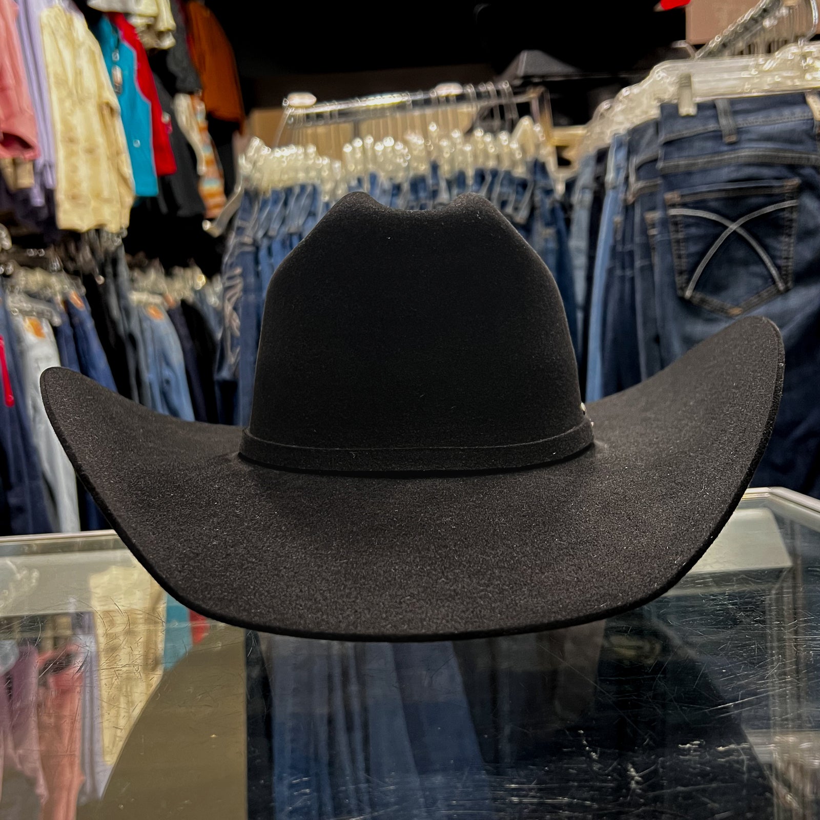 Ariat Men's 20X Fur Hat 4 1/4" Brim, Black