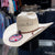 American Hat Company 8110 RC 4 1/4" Brim Round Oval Straw Hat, Natural