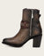 Cuadra Women's Bovine Leather Western Bootie, Honey Brown