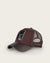 Cuadra Men's Bovine Leather Deer Metal Patch Cap, Brown