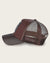 Cuadra Men's Bovine Leather Deer Metal Patch Cap, Brown