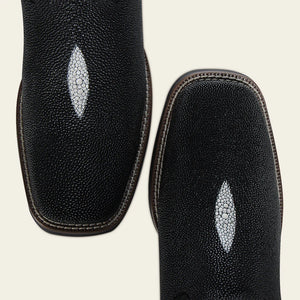 Cuadra Men's Stingray Square Toe Boot, Black