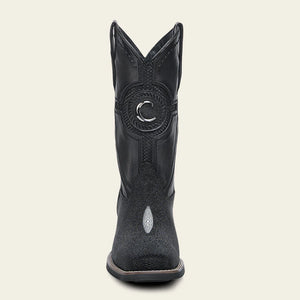 Cuadra Men's Stingray Square Toe Boot, Black