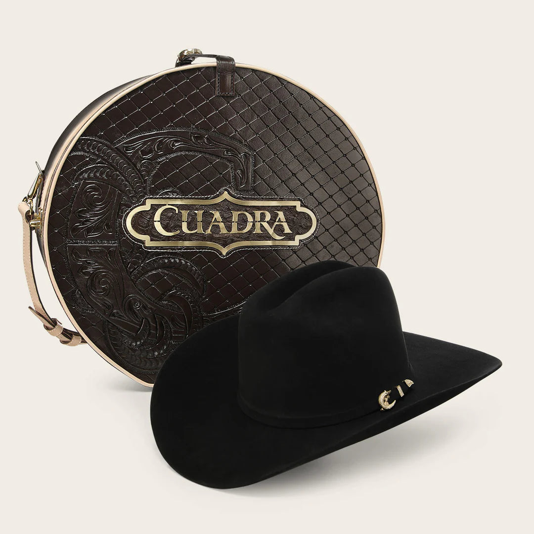 Cuadra Men's 1,000X The King Beaver Felt Cowboy Hat, Black