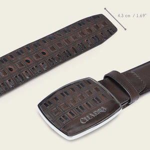 Cuadra Men's Bovine Leather Belt, Honey