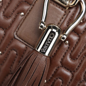 Cuadra Women's Leather Convertible Bag, Brown