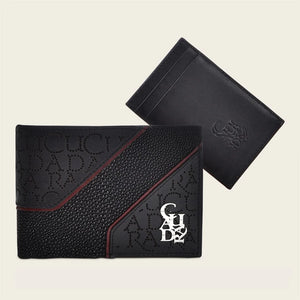 Cuadra Men's Stingray Leather Wallet, Black