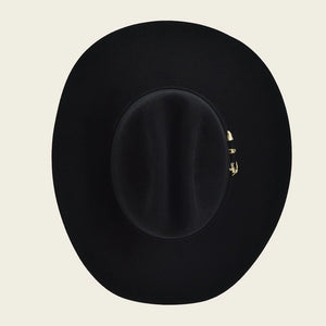 Cuadra Men's 6X Caiman Fur Felt Cowboy Hat, Black