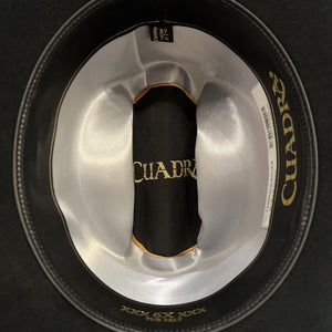 Cuadra Men's 6X Ranchman Fur Felt Cowboy Hat, Black