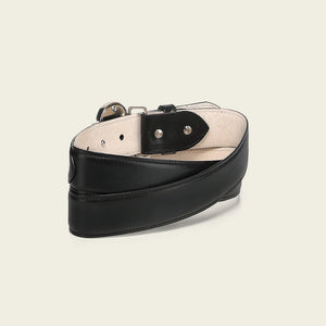 Cuadra Women's Bovine Leather Belt, Black