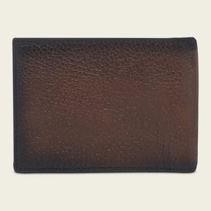 Cuadra Men's Deer Leather Wallet, Honey