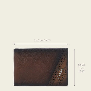 Cuadra Men's Deer Leather Wallet, Honey