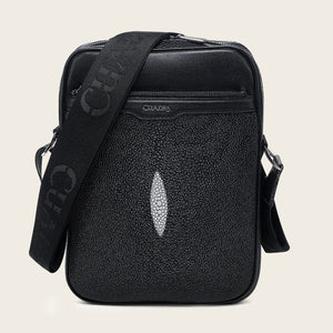Cuadra Men's Stingray Cross Body Bag, Black