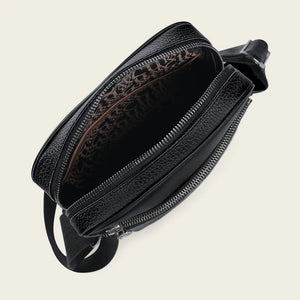 Cuadra Men's Stingray Cross Body Bag, Black