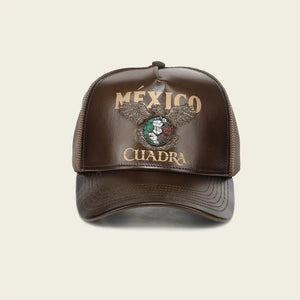Cuadra Unisex Bovine Leather Mexico Limited Edition Cap, Brown