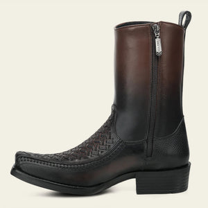 Cuadra Men's Bovine Leather Narrow Square Toe Boot, Brown