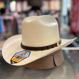 Stetson Men's 1000X 3 1/2" Evilla de Oro Straw Hat, Natural