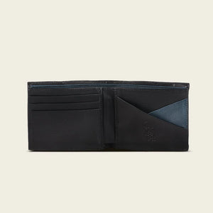 Cuadra Men's Alligator and Bovine Leather Wallet, Black