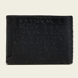 Cuadra Men's Alligator and Bovine Leather Wallet, Black