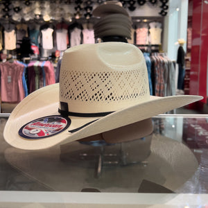 American Hat Company 8300 RC 4" Brim Round Oval Straw Hat, Natural