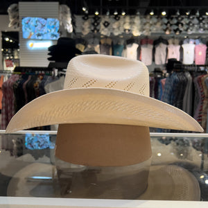 American Hat Company JC4210 RC 4 1/4" Brim Long Oval Straw Hat, Natural