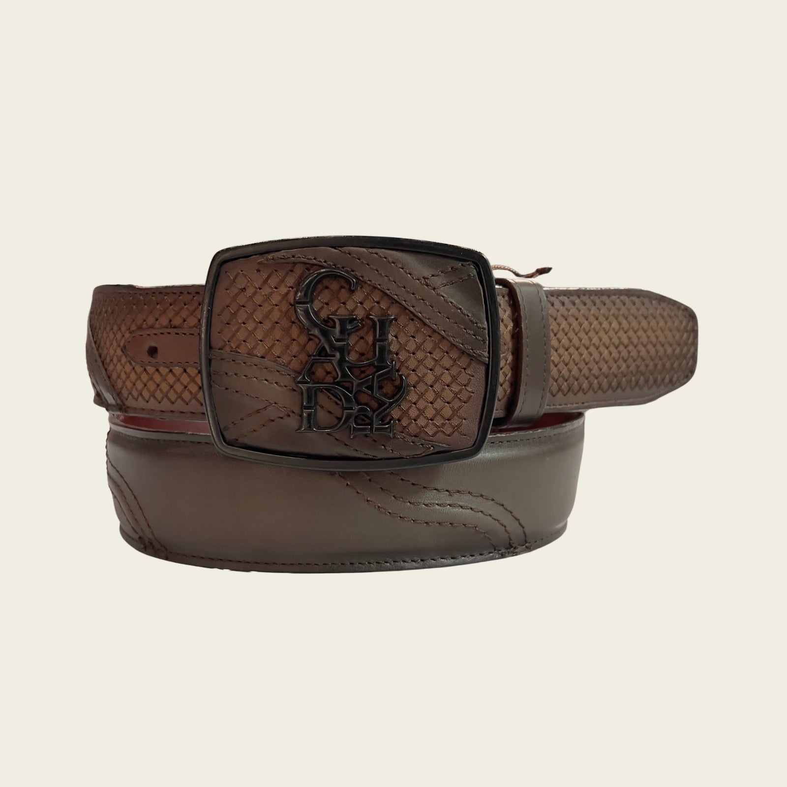 Cuadra Men's Bovine Leather Belt, Brown