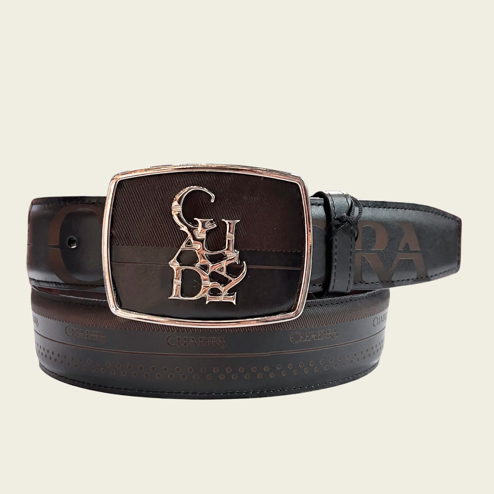 Cuadra Men's Bovine Leather Belt, Grey