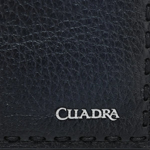Cuadra Men's Deer Leather Wallet, Blue