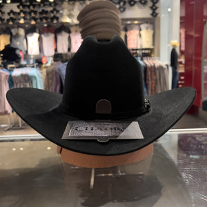 Cuadra Men's 10X Stallion Fur Felt Cowboy Hat, Black