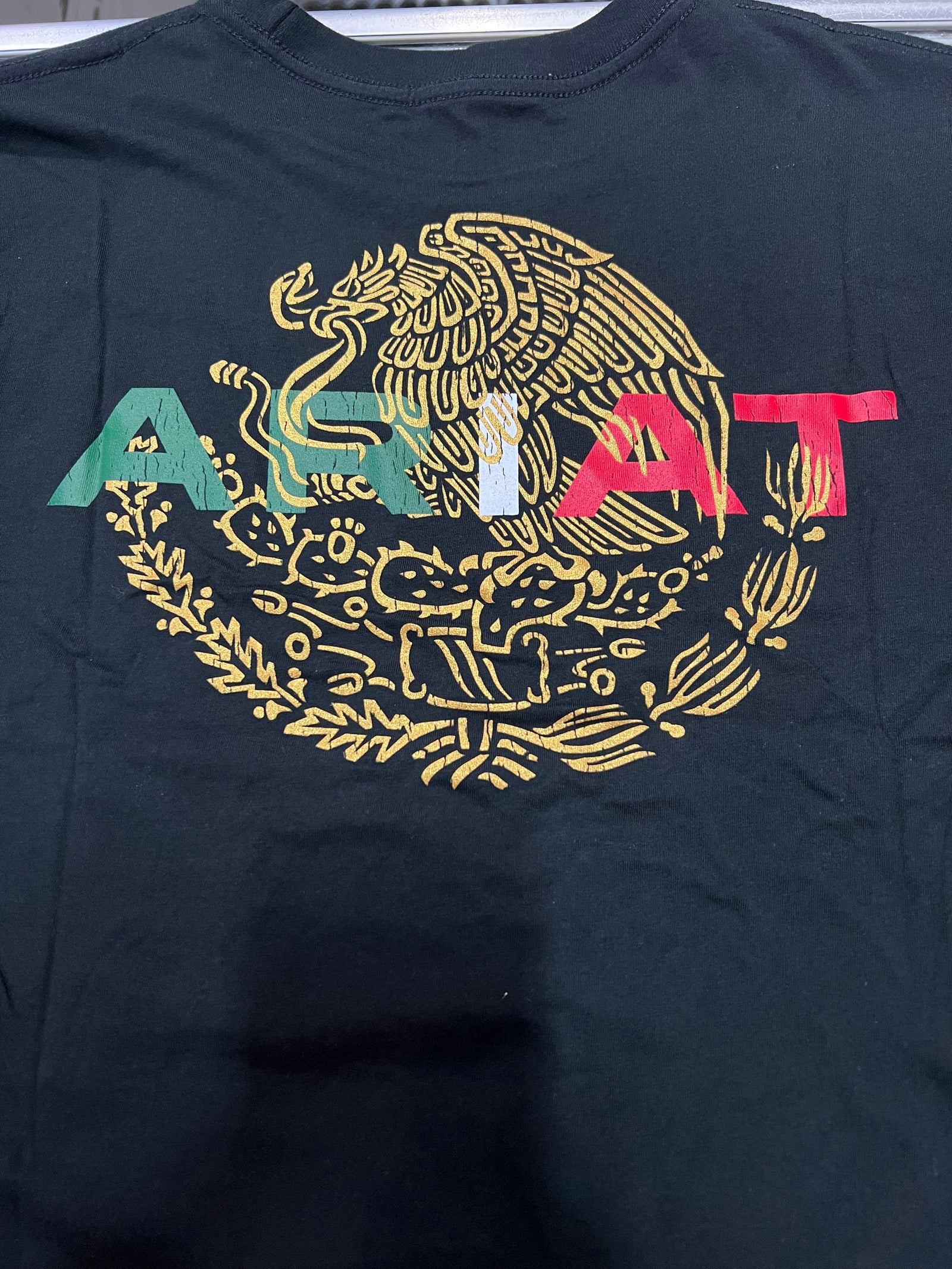 Ariat Men's Mexico Flag Lockup Short Sleeve Tee, Black