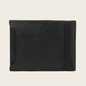 Cuadra Men's Stingray Leather Bifold Wallet, Black