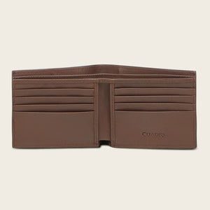 Cuadra Men's Alligator Leather Bifold Wallet, Brown