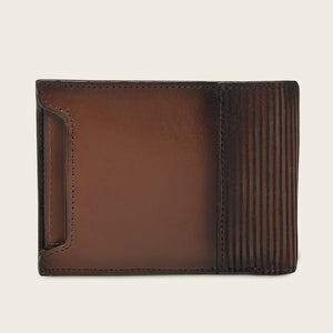 Cuadra Men's Alligator Leather Bifold Wallet, Brown